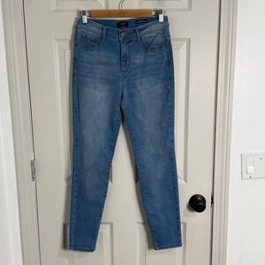 Curve Appeal Jeans Womens 10/30 Blue High Rise Minimalist Jegging Stretch Skinny